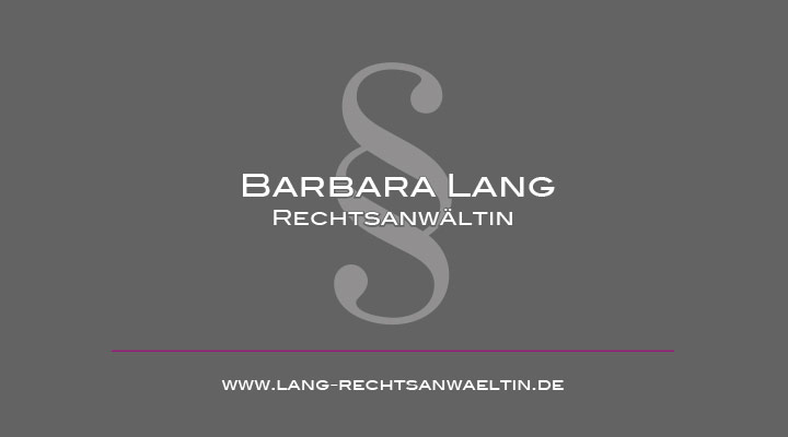 Rechtsanwältin Barbara Lang